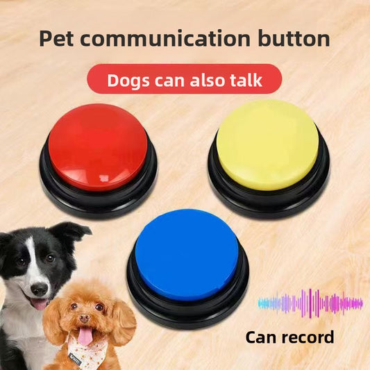Interactive Pet Recording Button Toy